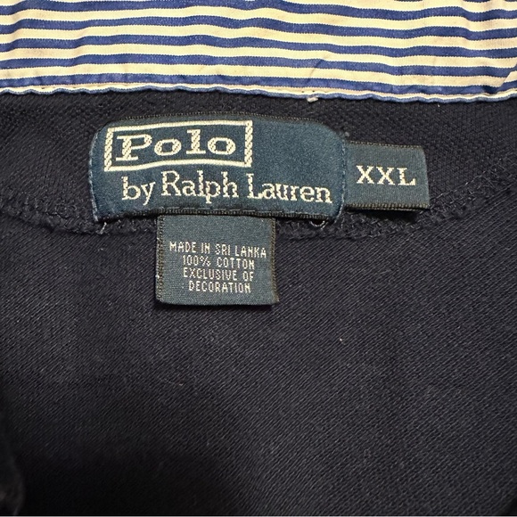 Polo by Ralph Lauren New York Rugby Saddle Makers Crest Men's Blue & White - Picture 6 of 7